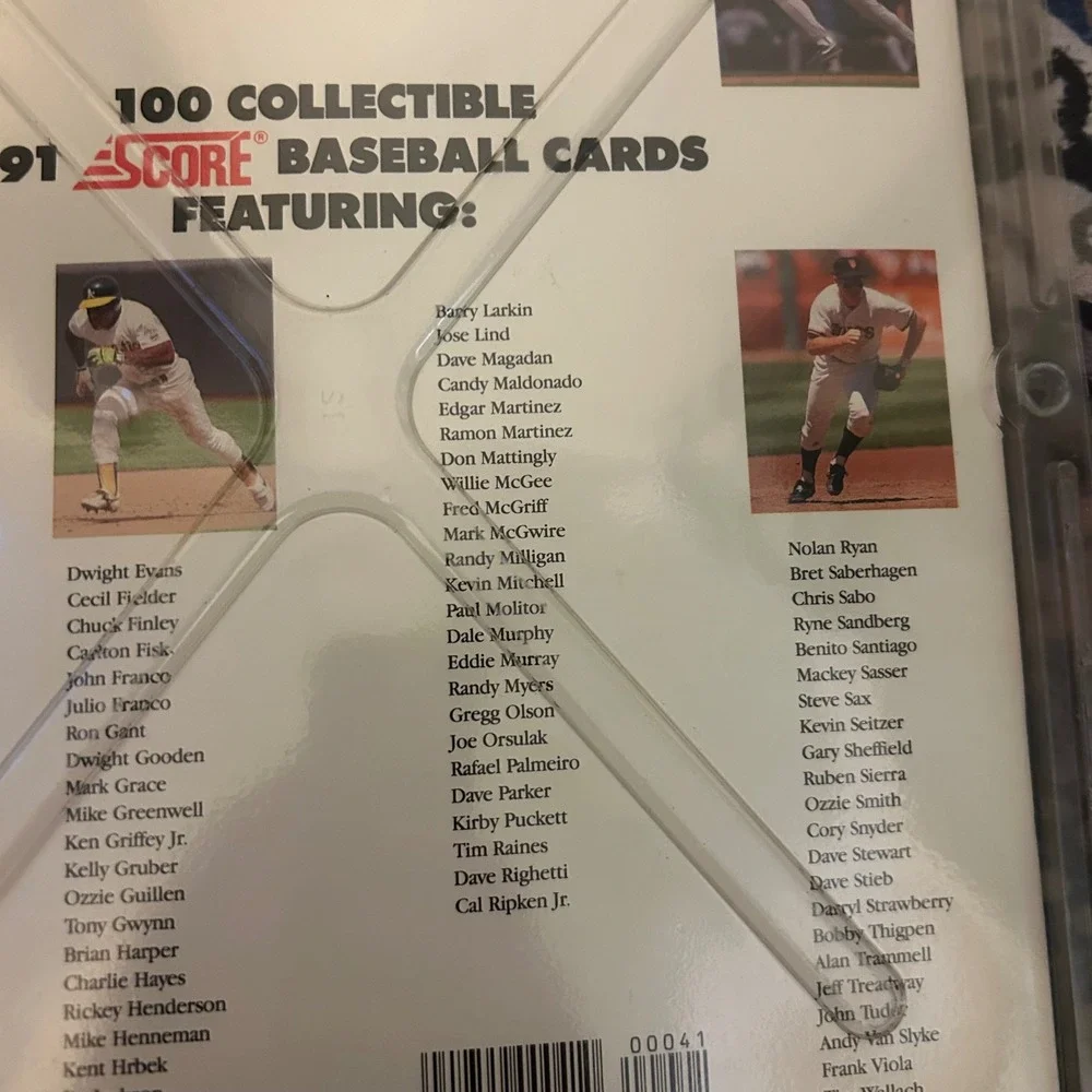 1991 Score Baseball 100 Hottest Players Superstar 100 Card Set Book Griffey Ryan